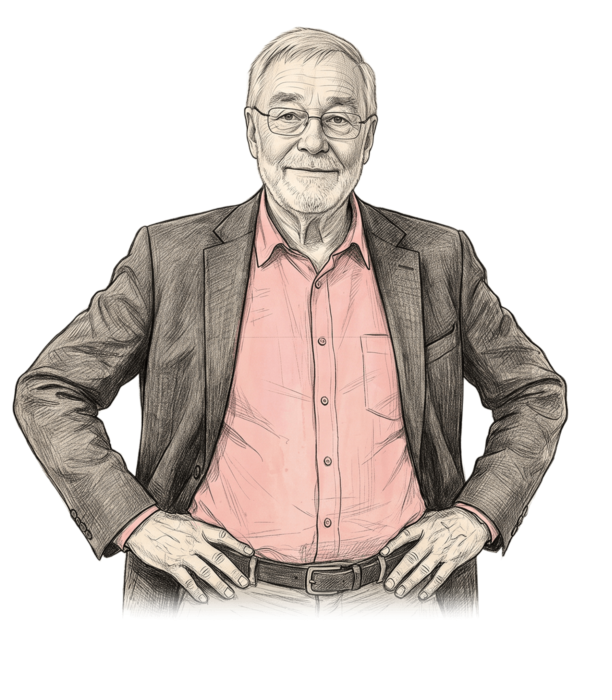 Zeichnung von Prof. Dr. Gerald Hüther